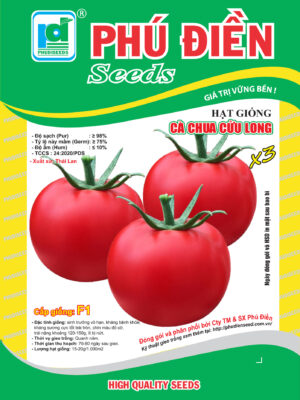 Hạt giống cà chua lai F1 Cửu Long ( Trái tròn)