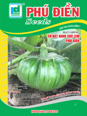 Hạt giống cà bát xanh sọc lem Phú Điền (2g)