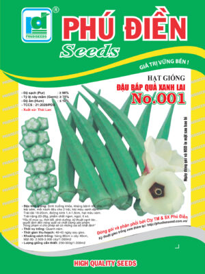 Hạt giống Đậu bắp quả xanh lai No.001 (5g)