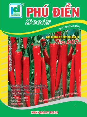 Hạt giống ớt cay chỉ địa lai F1 - No.007