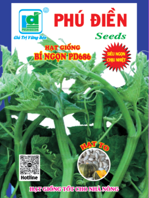 Hạt giống bí siêu ngọn hạt to PD686 (20g)
