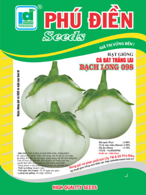 Hạt giống cà pháo trắng Bạch Long 098 (2g)